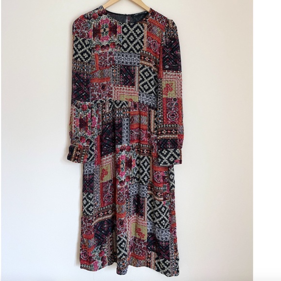 Zara | Dresses | Zaranovelty Fabric Midi Dress | Poshmark